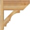 Ekena Millwork Balboa Slat Rough Sawn Outlooker, Western Red Cedar, 8"W x 18"D x 18"H OUT08X18X18BOA06RWR - alternate 3